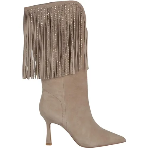 Fringed Absatzstiefel , Damen, Größe: 37 EU - Alma en Pena - Modalova