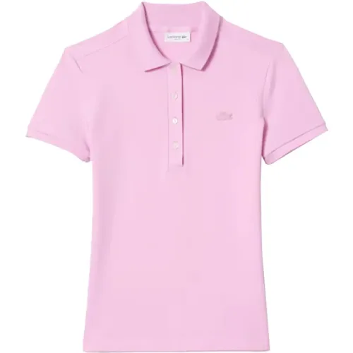 Stretch Cotton Polo Shirt , female, Sizes: M - Lacoste - Modalova