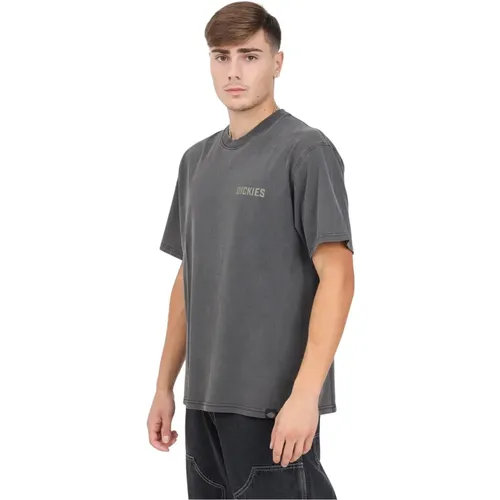 Vintage Style Graues T-Shirt , Herren, Größe: S - Dickies - Modalova