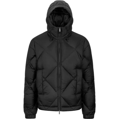 Schwarze Pure Jacke , Herren, Größe: M - K-way - Modalova