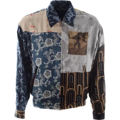Men`s Blouson Jacket , male, Sizes: XS, 2XL, S, L - Dolce & Gabbana - Modalova