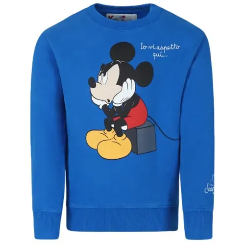 Mickey Print Baumwoll-Sweatshirt - MC2 Saint Barth - Modalova