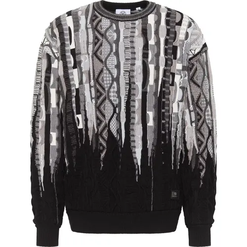 Diamond Knit Sweater , male, Sizes: 2XL, XL, 3XL, L, 5XL, M, XS, S, 4XL - carlo colucci - Modalova