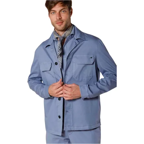 Sommerjacke Hemd aus Baumwolle Tencel , Herren, Größe: M - Mason's - Modalova