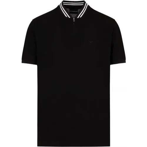 Contrast Trim Polo Shirt , male, Sizes: L, M - Emporio Armani - Modalova