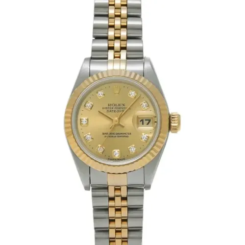 Pre-owned Gold watches , female, Sizes: ONE SIZE - Rolex Vintage - Modalova