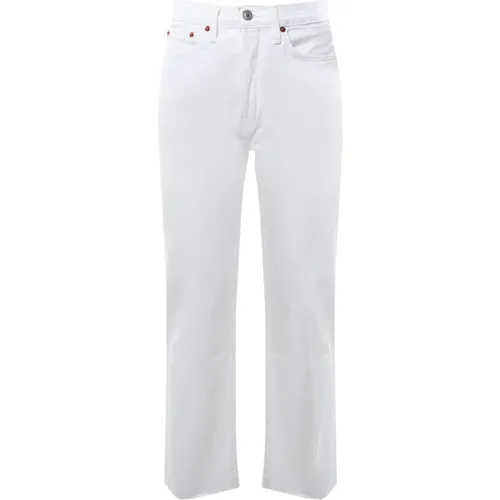 Weiße Jeans mit hoher Taille , Damen, Größe: W26 - Re/Done - Modalova