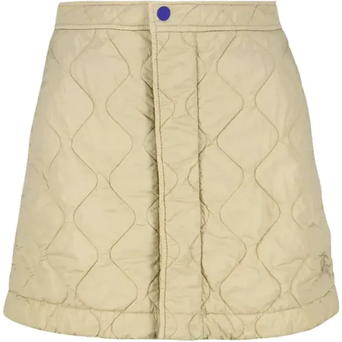 Short Quilted Skirt , female, Sizes: 2XS - Burberry - Modalova