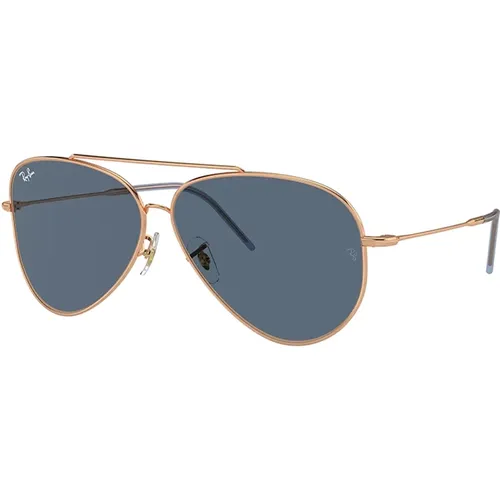 Aviator Reverse Sonnenbrille Blaue Linse , unisex, Größe: 59 MM - Ray-Ban - Modalova