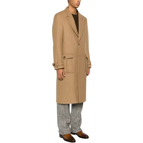 Wool Blend Coat with Peak Lapels , male, Sizes: L, M - ETRO - Modalova