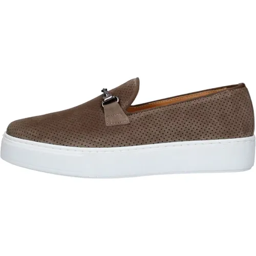 Wildleder Slip-On Schuhe , Herren, Größe: 44 EU - Exton - Modalova