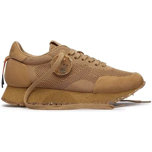 Braune Rocket Sneakers mit Tonal Sole , Damen, Größe: 36 EU - Barracuda - Modalova