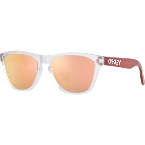 Junior Sunglasses in Polished White/Prizm Rose Gold , unisex, Sizes: 48 MM - Oakley - Modalova