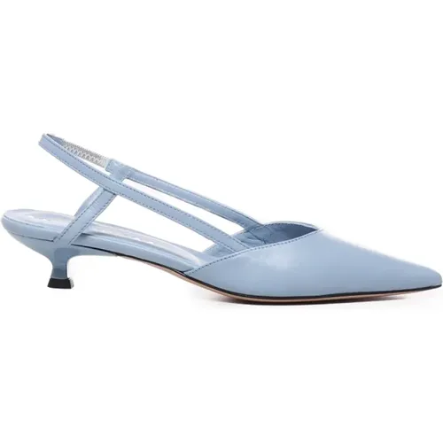 Blaue Leder Slingback Absätze , Damen, Größe: 39 EU - Marc Ellis - Modalova