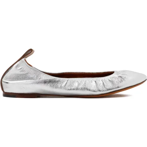 Silver Ballerina Shoes , female, Sizes: 3 UK - Lanvin - Modalova