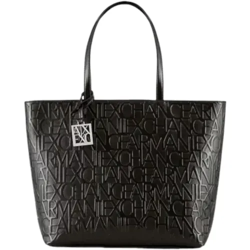 Shopper Tasche mit Logo-Print - Armani Exchange - Modalova