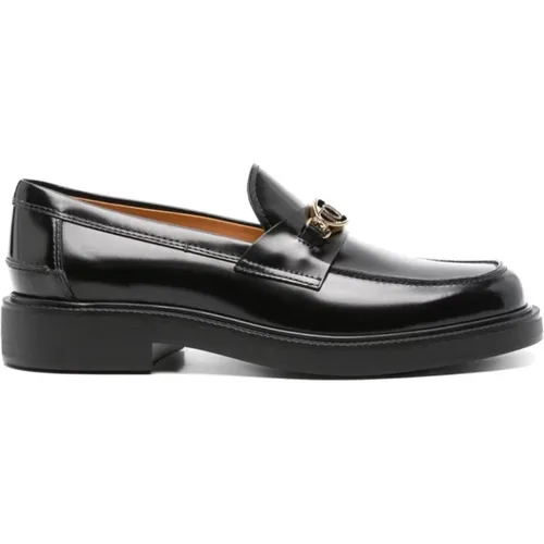 Calf Leather Band Slip-On Shoes , female, Sizes: 4 UK, 3 UK, 4 1/2 UK, 5 1/2 UK, 5 UK, 2 UK, 7 UK, 6 UK - TOD'S - Modalova