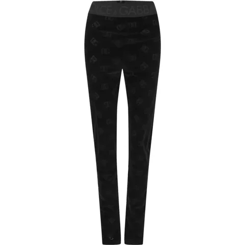 Stilvolle DG Motif Leggings - Dolce & Gabbana - Modalova