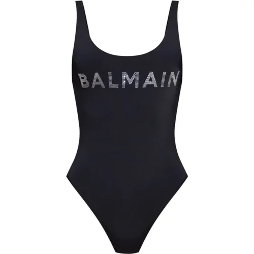 Einteiliger Badeanzug , Damen, Größe: S - Balmain - Modalova