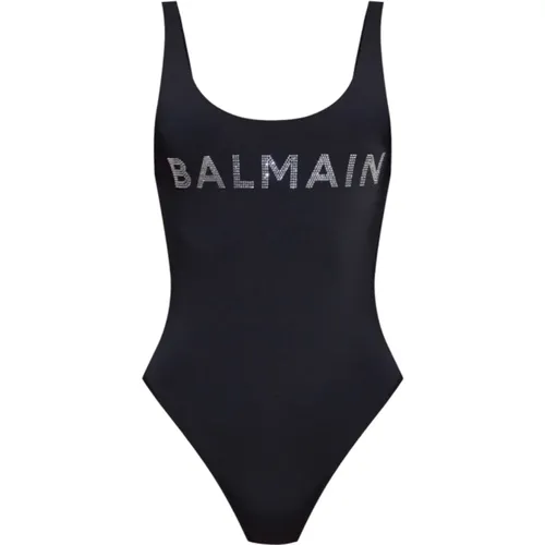 Einteiliger Badeanzug , Damen, Größe: XS - Balmain - Modalova