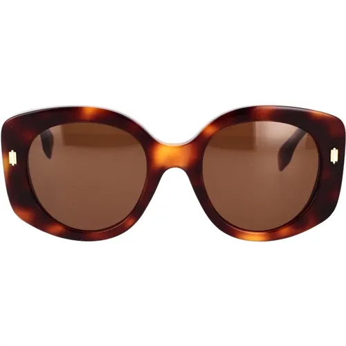 Round Sunglasses Roma Donna , female, Sizes: 51 MM - Fendi - Modalova