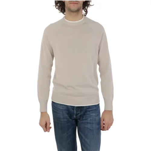 Cotton Crew Neck Sweater , male, Sizes: S - Eleventy - Modalova