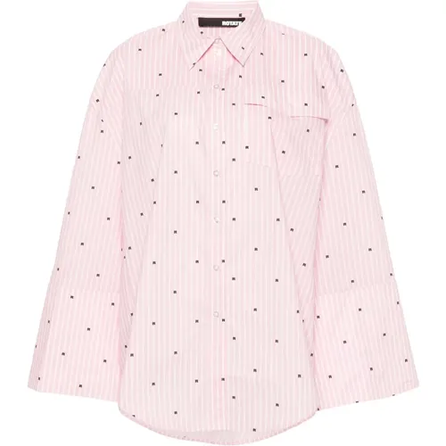 Oversized Shirt Subtle Pattern , female, Sizes: M - Rotate Birger Christensen - Modalova