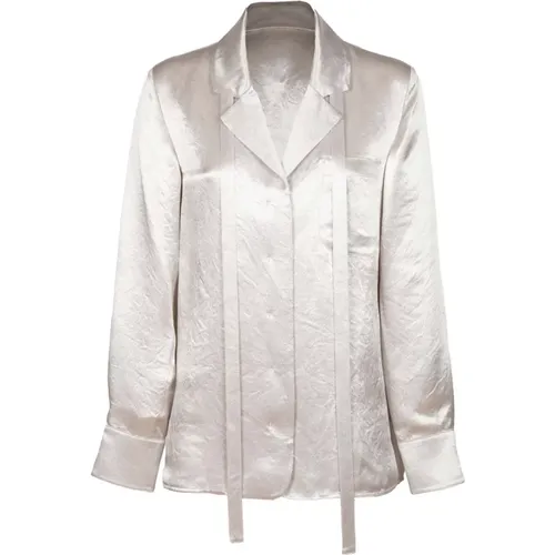 Vignola Pearl Satin Shirt , female, Sizes: M, L, S - Max Mara - Modalova
