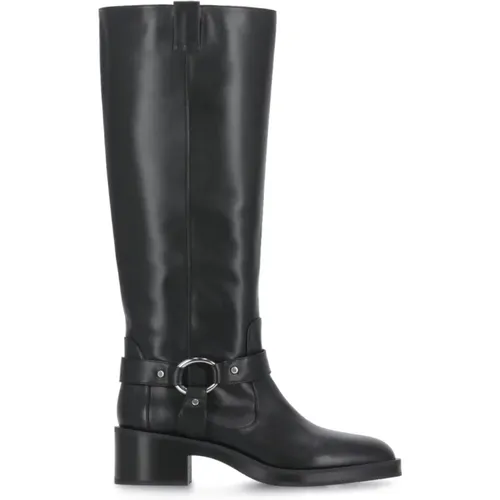 Leather Woman Boots Round Toe , female, Sizes: 3 UK, 4 1/2 UK, 4 UK - Stuart Weitzman - Modalova