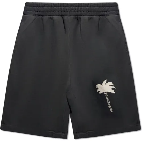 Shorts mit Logo , Herren, Größe: L - Palm Angels - Modalova