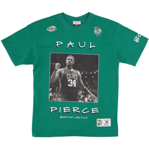 NBA Vintage Logo Tee Paul Pierce , Herren, Größe: L - Mitchell & Ness - Modalova
