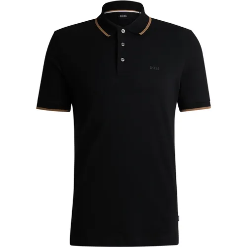Cotton Polo Shirt with Embroidered Logo , male, Sizes: XL, 4XL, M, L - Hugo Boss - Modalova