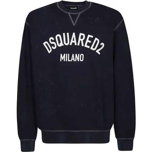 Cool Fit Logo Sweatshirt , Herren, Größe: L - Dsquared2 - Modalova