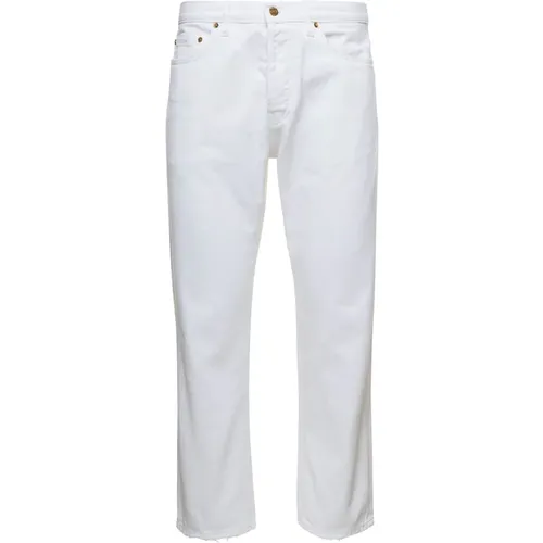 Weiße Skate Dyed Bull Denim Jeans - Golden Goose - Modalova