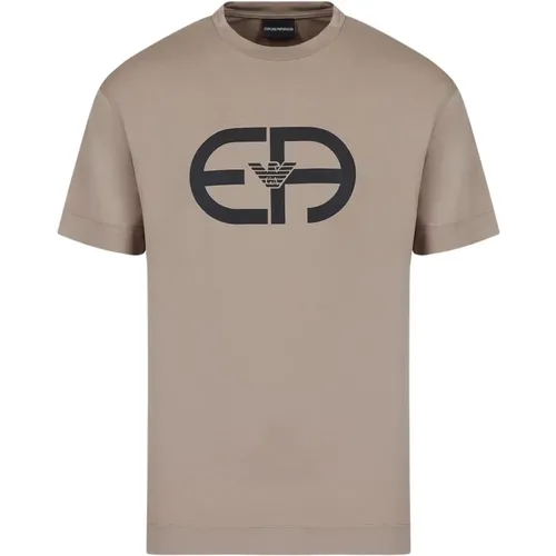 Logo Print Oversized T-Shirt - Emporio Armani - Modalova