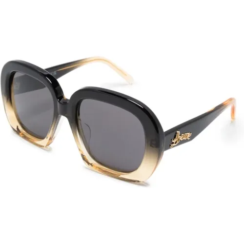 Brown/Havana Sunglasses , female, Sizes: 53 MM - Loewe - Modalova