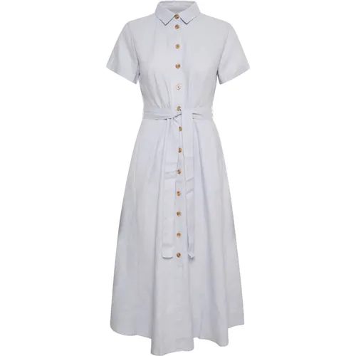 Dawn Dress with Short Sleeves and Shirt Collar , female, Sizes: 2XL, XL - Part Two - Modalova