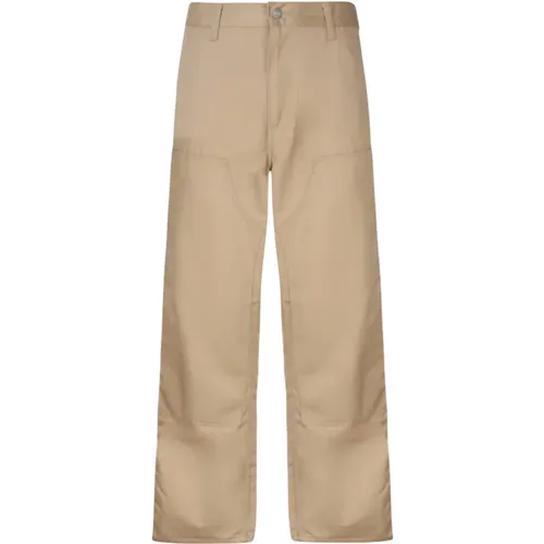 Twill Trousers with Logo , male, Sizes: W32, W36, W38 - Carhartt WIP - Modalova