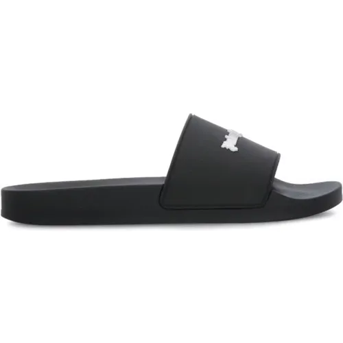 Rubber Slider Sandals , female, Sizes: 6 UK, 5 UK, 4 UK, 3 UK, 2 UK - Palm Angels - Modalova