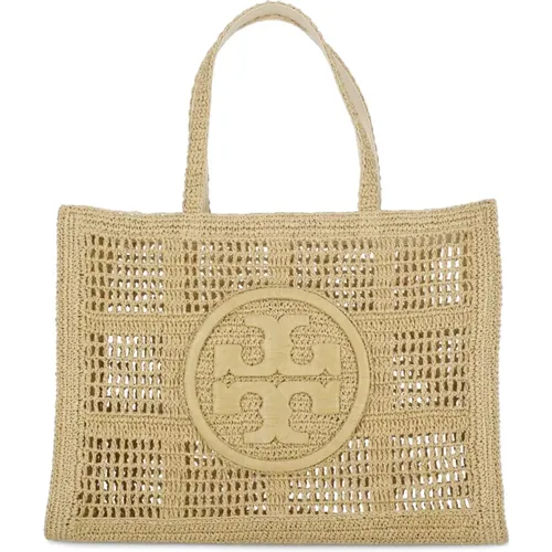 Crochet Shopping Bag with Handles , female, Sizes: ONE SIZE - TORY BURCH - Modalova