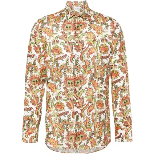 Floral Linen Shirt Multicolour , male, Sizes: 2XL, 3XL, L, XL - ETRO - Modalova