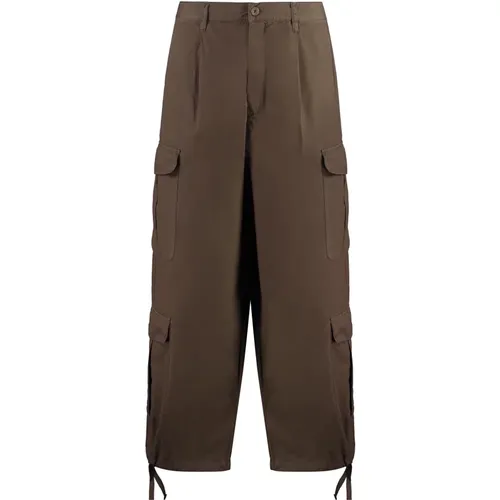 Cotton cargo-trousers , male, Sizes: M, L, S - Emporio Armani - Modalova