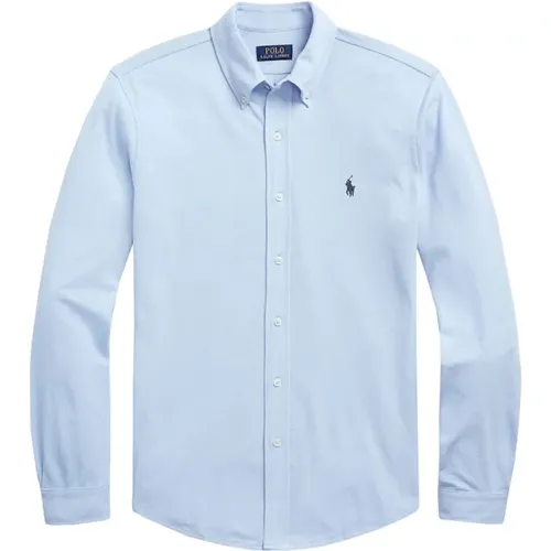 Blauglocken Mesh Polo Shirt , Herren, Größe: 2XL - Polo Ralph Lauren - Modalova