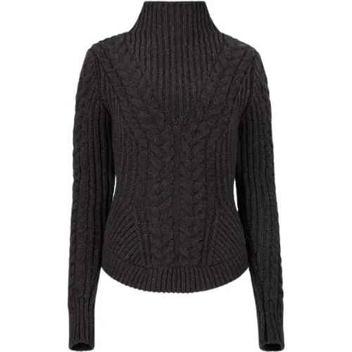 Twisted Wool Turtleneck Sweater in Grau - Nina Ricci - Modalova