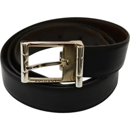 Pre-owned Leather belts , male, Sizes: ONE SIZE - Bvlgari Vintage - Modalova