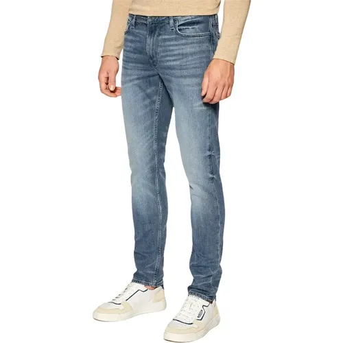 Slim-fit Denim Hose , Herren, Größe: W28 - Guess - Modalova