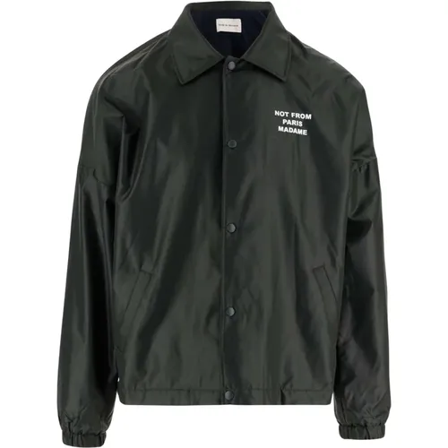 Nylon Jacket with Slogan Detail , male, Sizes: XL - Drole de Monsieur - Modalova