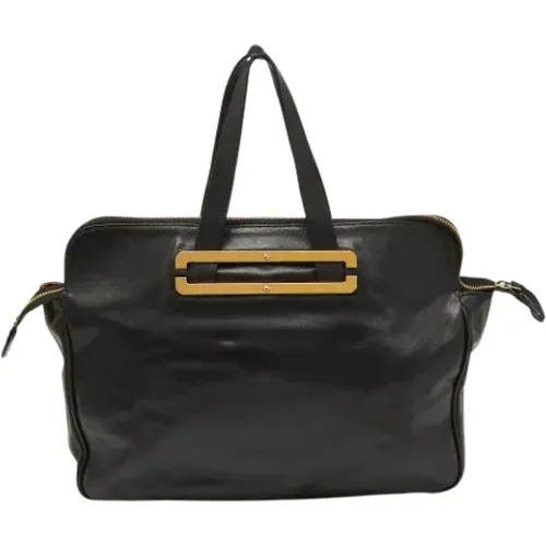 Pre-owned Leather handbags , female, Sizes: ONE SIZE - Armani Pre-owned - Modalova