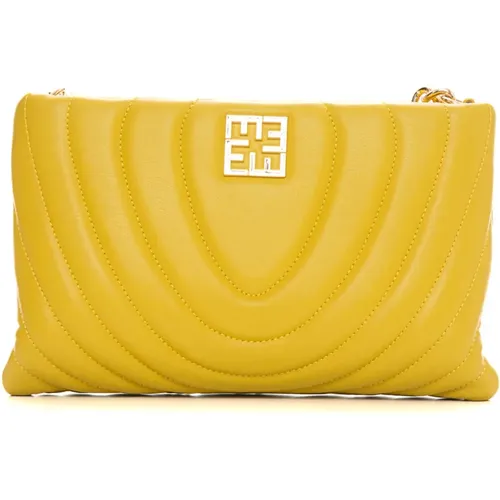 Gesteppte mittelgroße Tasche mit goldener Reißverschluss , Damen, Größe: ONE Size - Ermanno Scervino - Modalova
