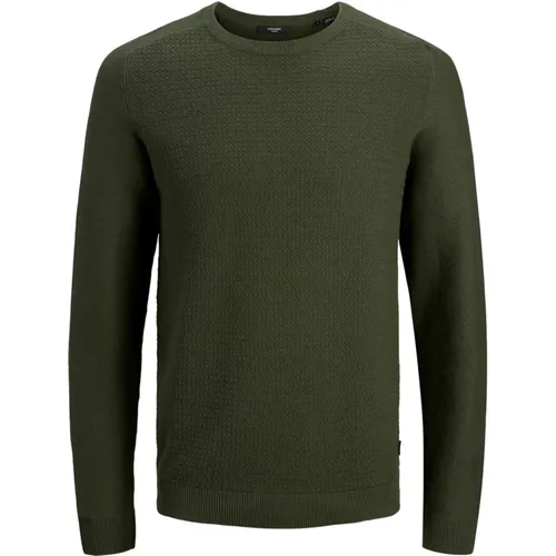 Knit Crew Neck Sweater , male, Sizes: XL, S, 2XL - jack & jones - Modalova